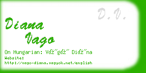 diana vago business card